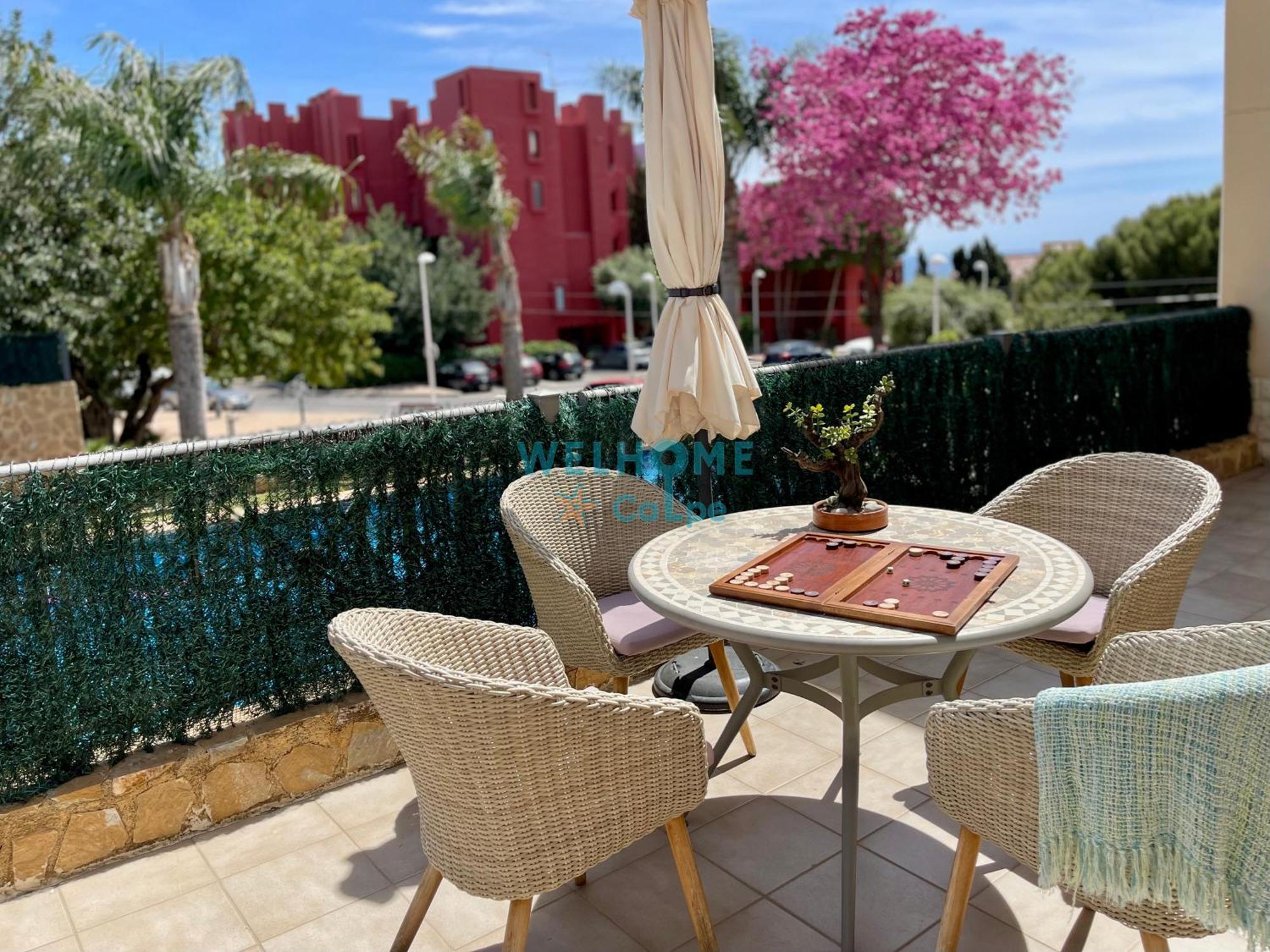 Manzana Bonito Y Comodo Apartamento Con Piscina 칼페 외부 사진
