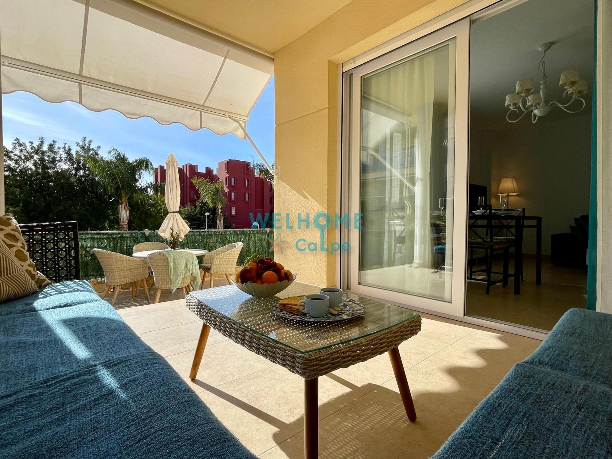 Manzana Bonito Y Comodo Apartamento Con Piscina 칼페 외부 사진