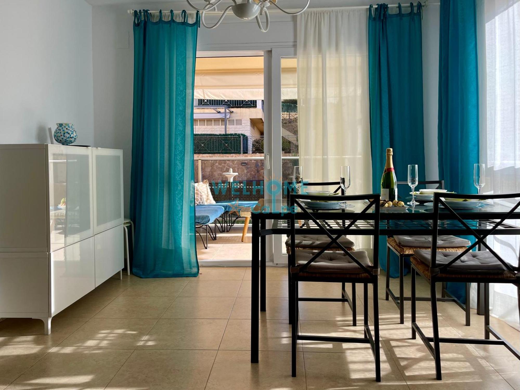 Manzana Bonito Y Comodo Apartamento Con Piscina 칼페 외부 사진
