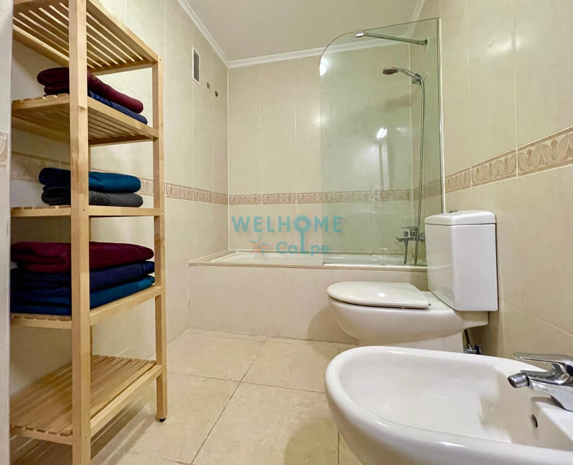 Manzana Bonito Y Comodo Apartamento Con Piscina 칼페 외부 사진