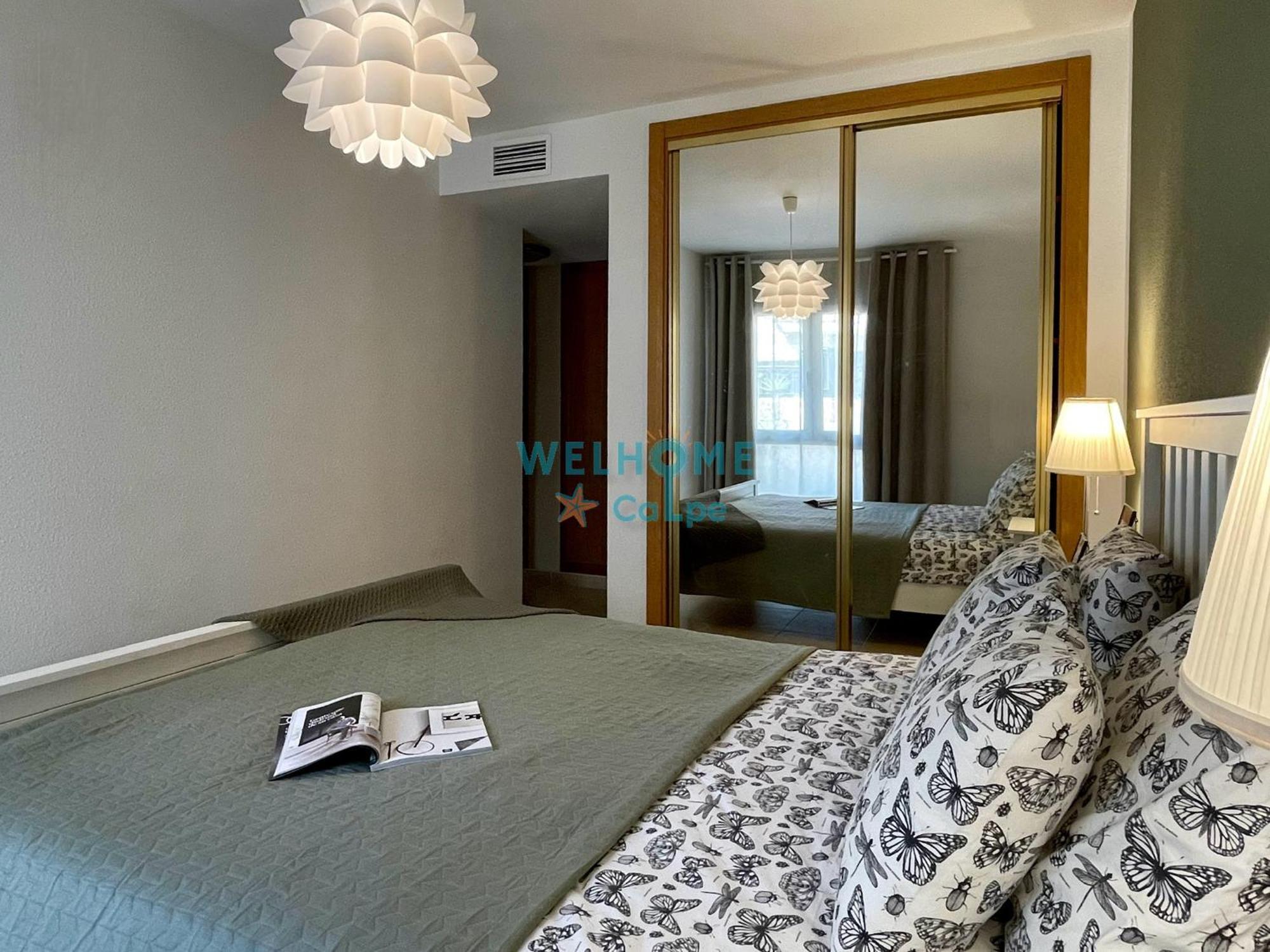Manzana Bonito Y Comodo Apartamento Con Piscina 칼페 외부 사진