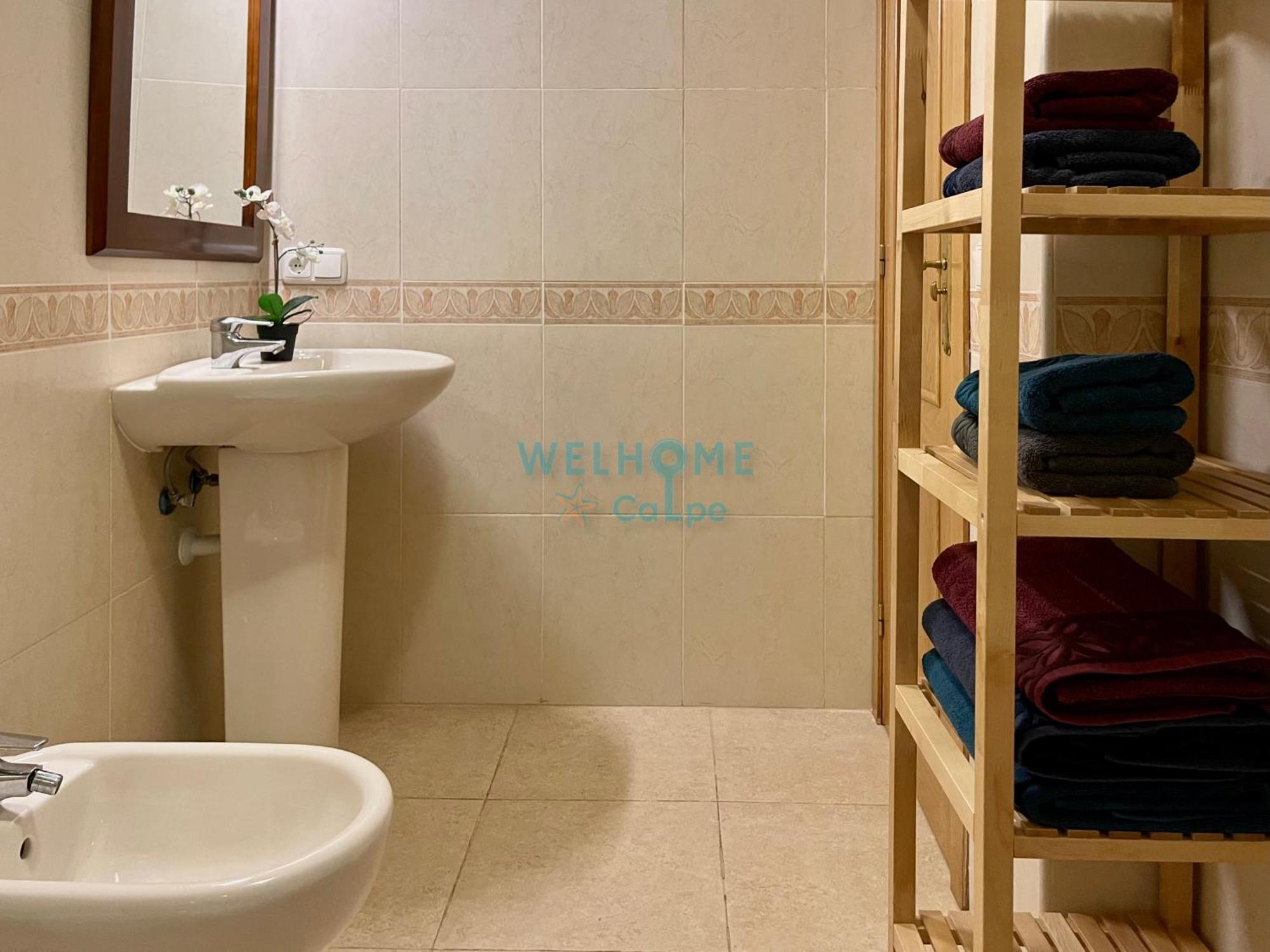 Manzana Bonito Y Comodo Apartamento Con Piscina 칼페 외부 사진