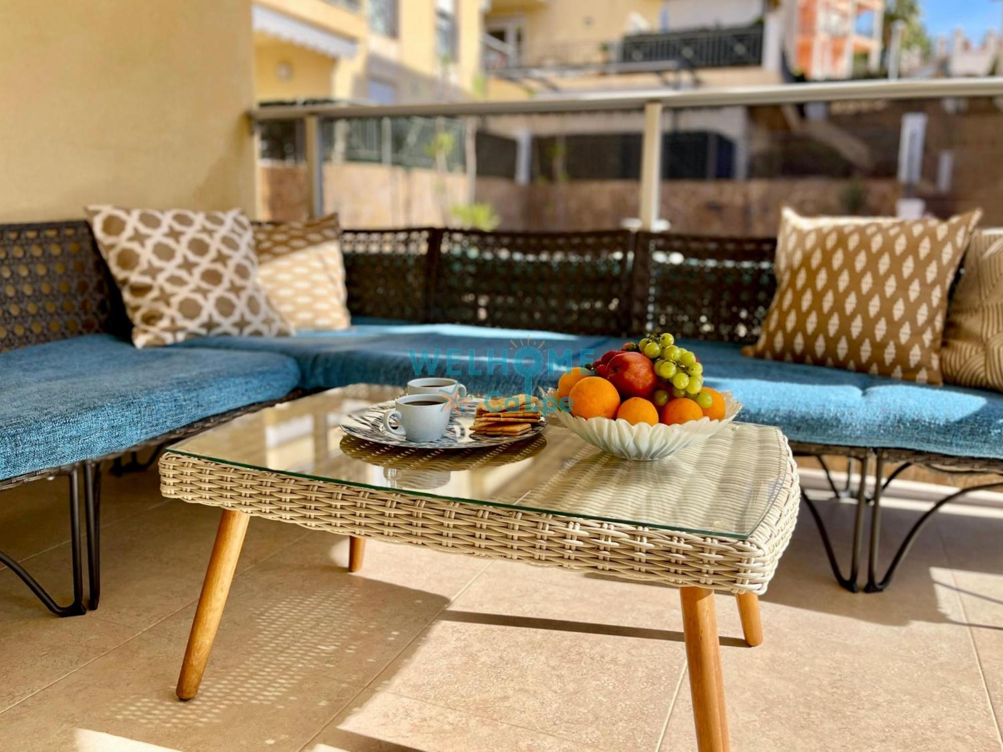 Manzana Bonito Y Comodo Apartamento Con Piscina 칼페 외부 사진