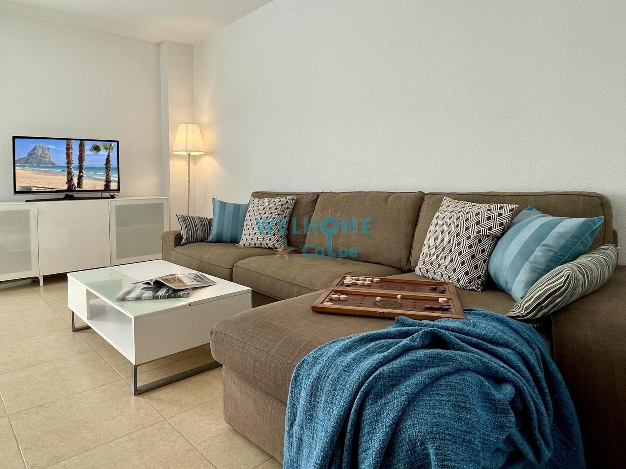 Manzana Bonito Y Comodo Apartamento Con Piscina 칼페 외부 사진