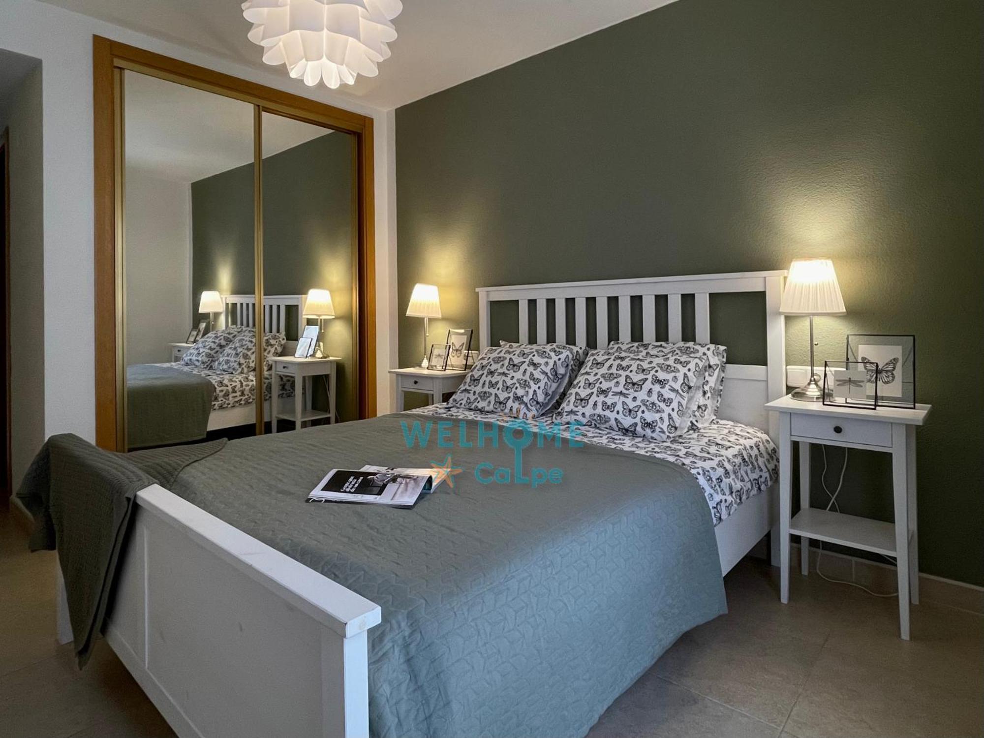 Manzana Bonito Y Comodo Apartamento Con Piscina 칼페 외부 사진