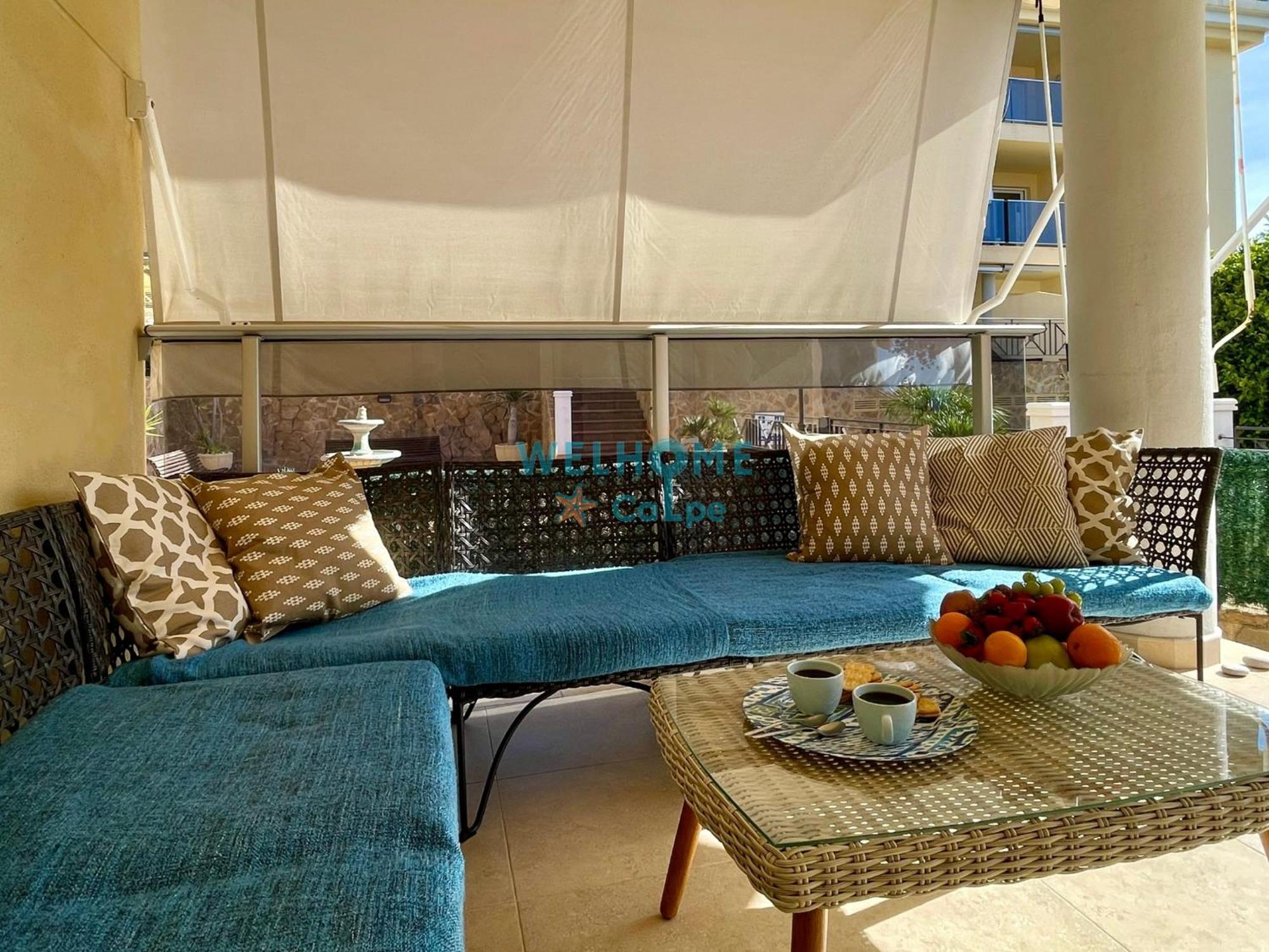 Manzana Bonito Y Comodo Apartamento Con Piscina 칼페 외부 사진