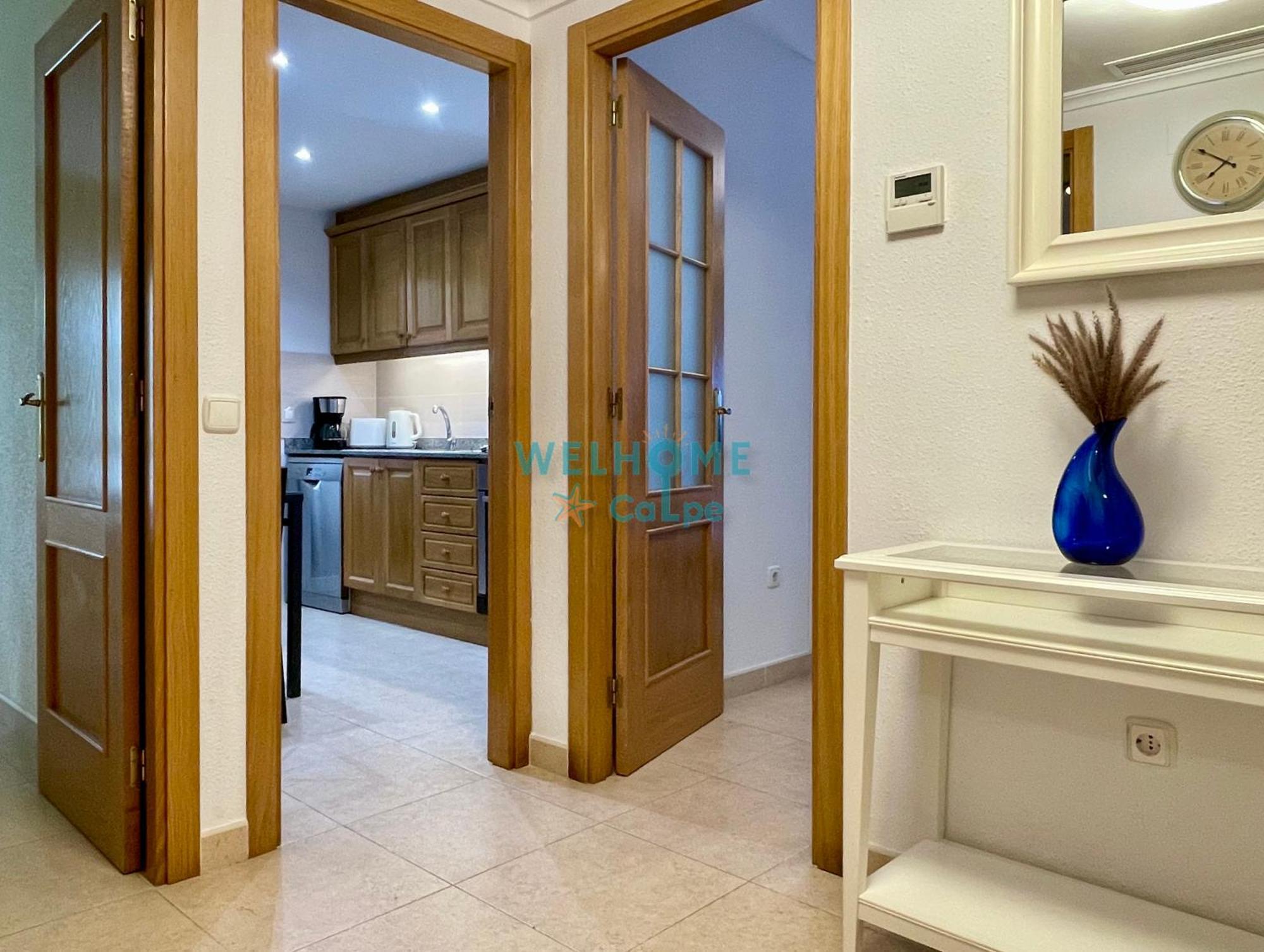 Manzana Bonito Y Comodo Apartamento Con Piscina 칼페 외부 사진